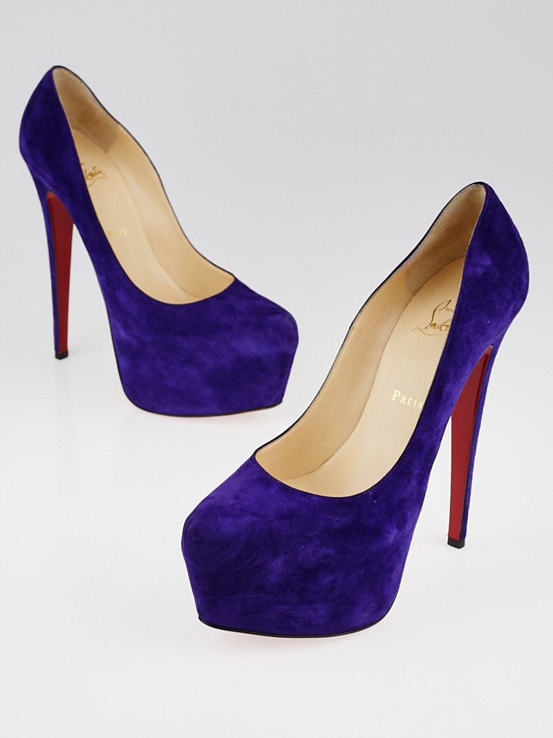 Louboutin violet clearance