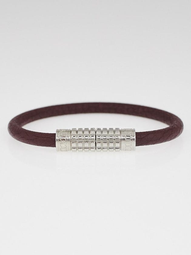 Louis Vuitton Bordeaux Taiga Leather Digit Bracelet