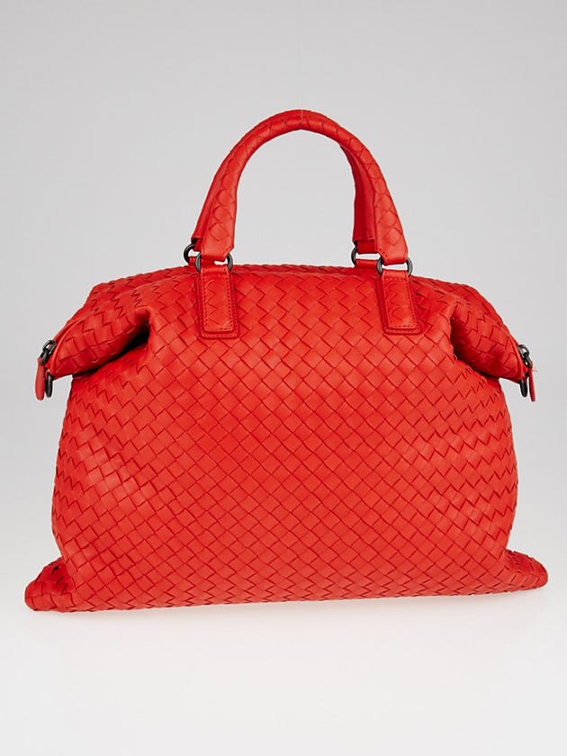 Bottega Veneta Vesuvio Intrecciato Woven Nappa Leather Medium Convertible Bag