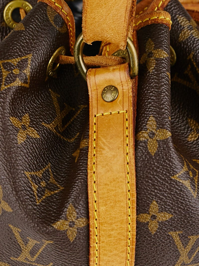 Vintage Louis Vuitton Petit Noe Monogram Canvas Shoulder Bag at