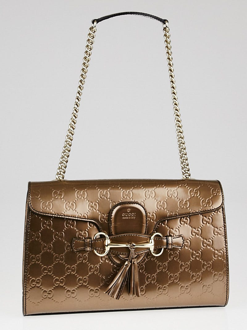 SWAINE ADENEY BRIGGダレスバッグレザーGUCCI HERMES Gucci Brown Leather New Pelham Large Shoulder Bag | Yoogi's