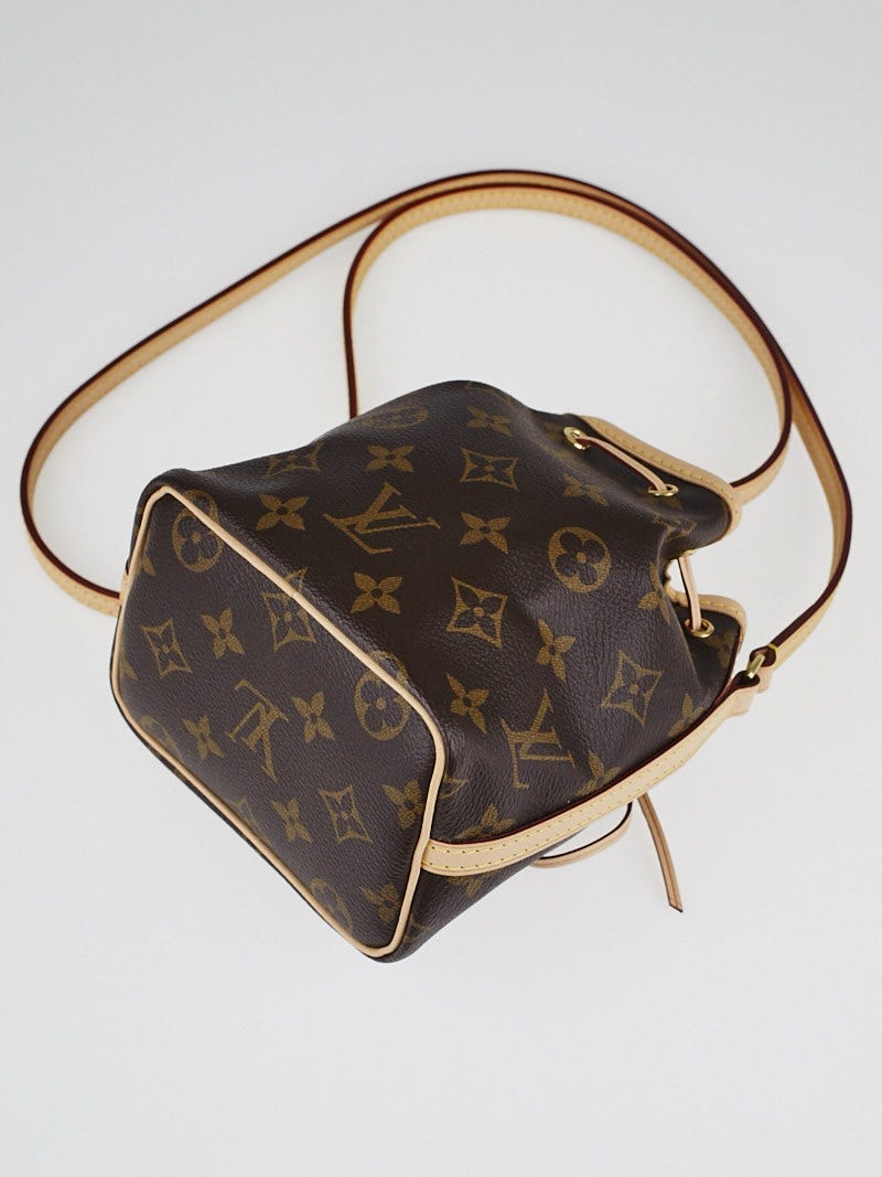 LOUIS VUITTON Louis Vuitton Monogram Nano Noe Brown M41346 Women's Canvas  Shoulder Bag