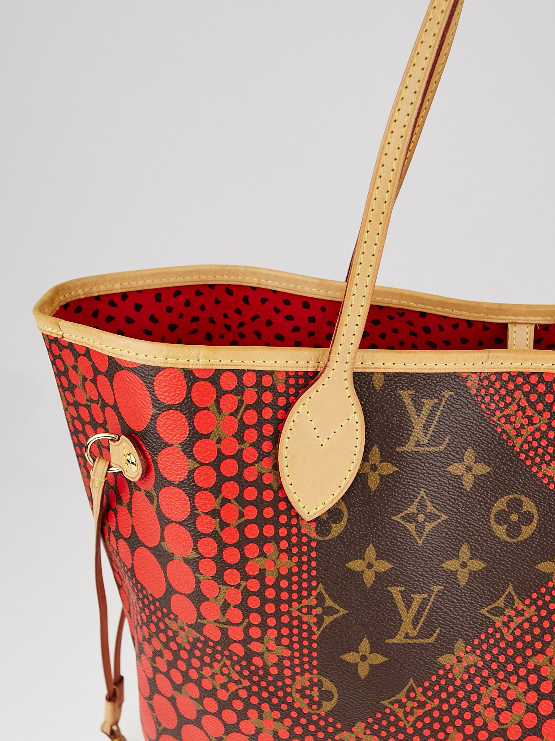 Louis Vuitton Limited Edition Rouge Yayoi Kusama Monogram Waves
