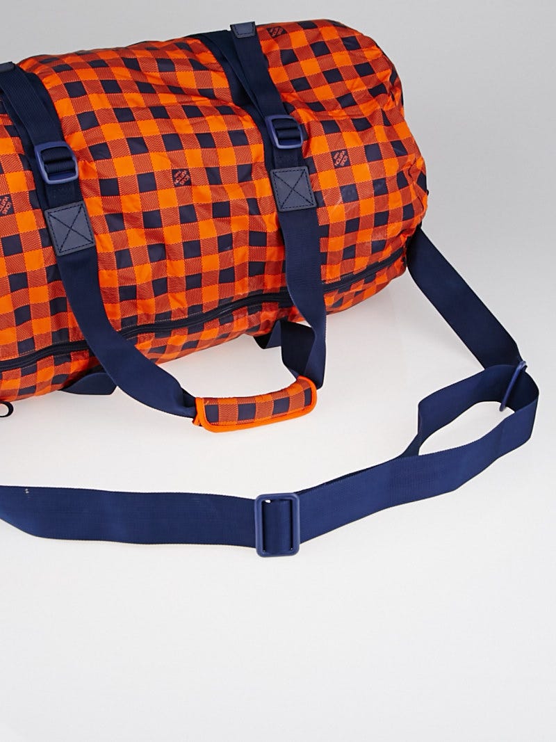 Louis Vuitton Orange/Blue Damier Masai Nylon Practical Bag - Yoogi's Closet