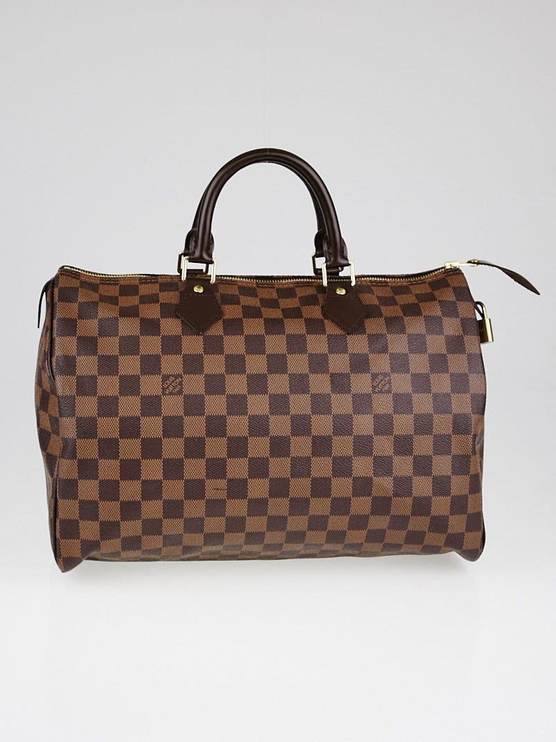 Louis Vuitton Damier Canvas Speedy 35 Bag - Yoogi's Closet