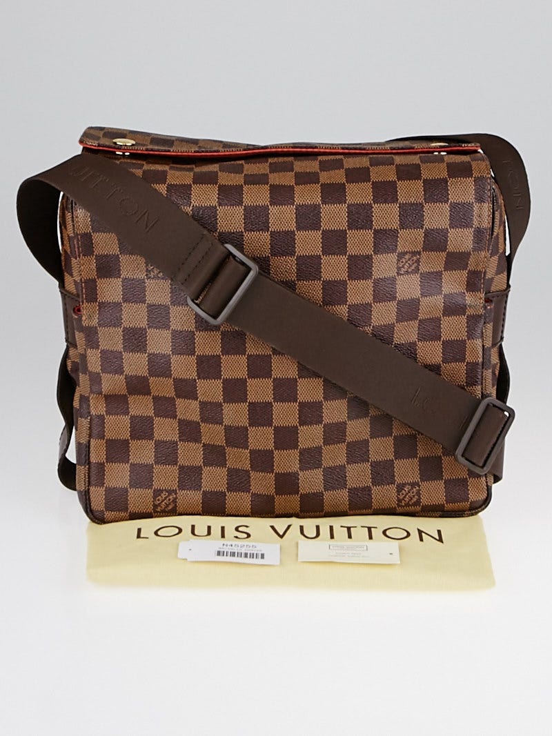 Louis Vuitton Brown Canvas Damier Ebene Naviglio Crossbody Bag Louis Vuitton
