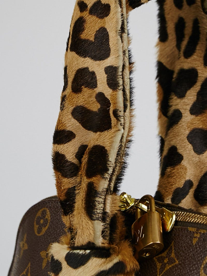 Louis Vuitton Leopard Alaia alma bag Centenaire Fur Monogram