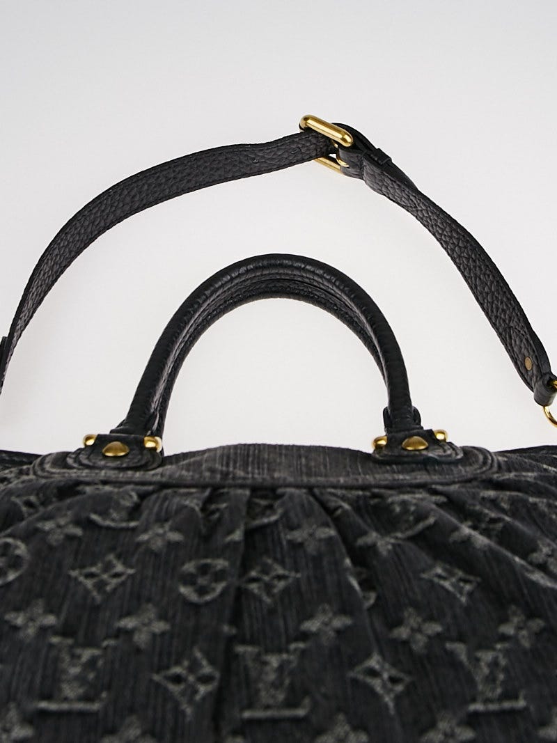 Louis Vuitton Black Monogram Denim Neo Cabby MM Bag - Yoogi's Closet