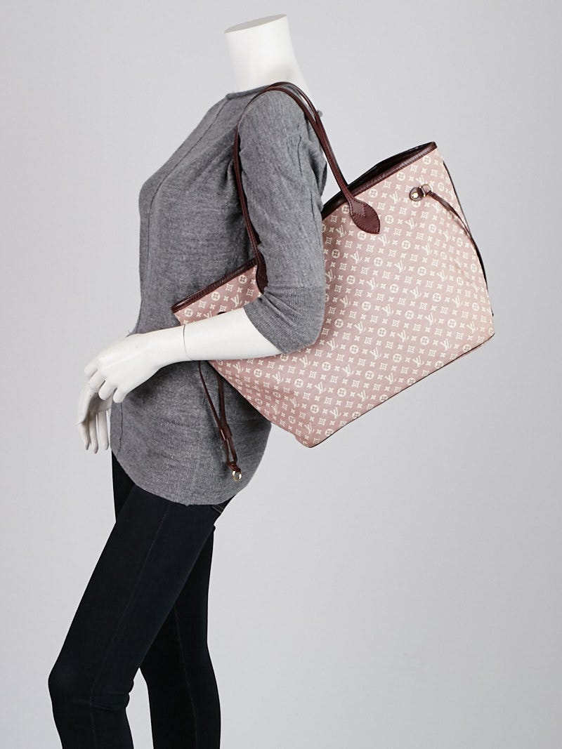 Louis Vuitton Sepia Monogram Idylle Mini Lin Neverfull MM Tote 14LV1104 For  Sale at 1stDibs
