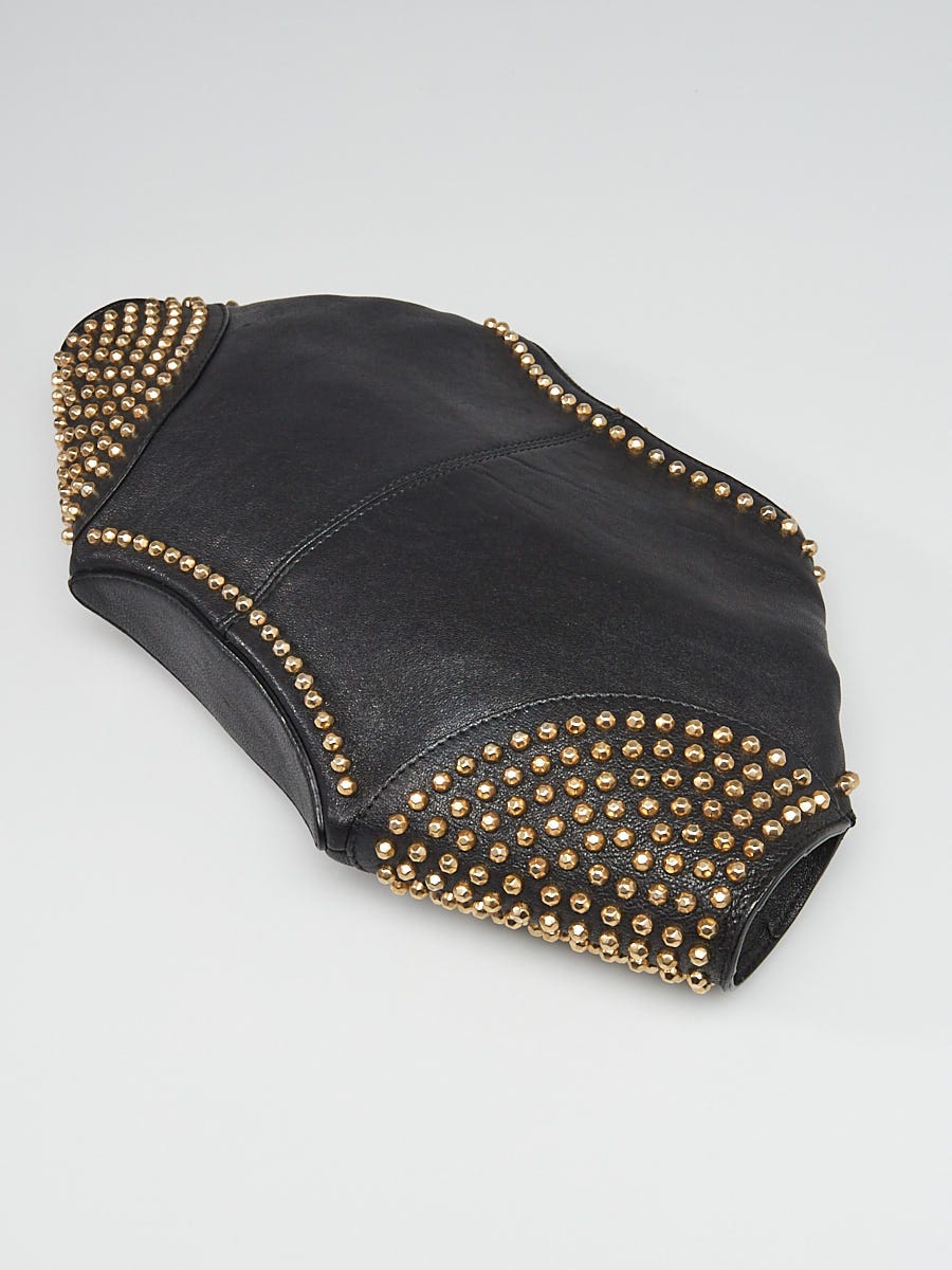 Alexander McQueen Red Quilted Leather De Manta Clutch Bag