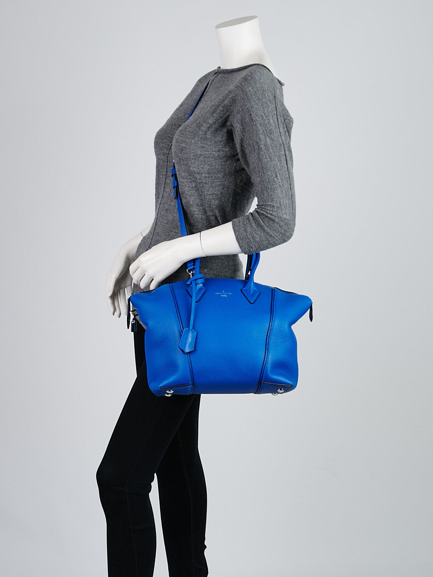 Louis Vuitton Light Blue Veau Cachemire Calfskin Leather and
