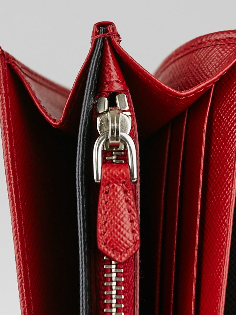 Prada Wallet on Chain Saffiano Leather Red 1413342