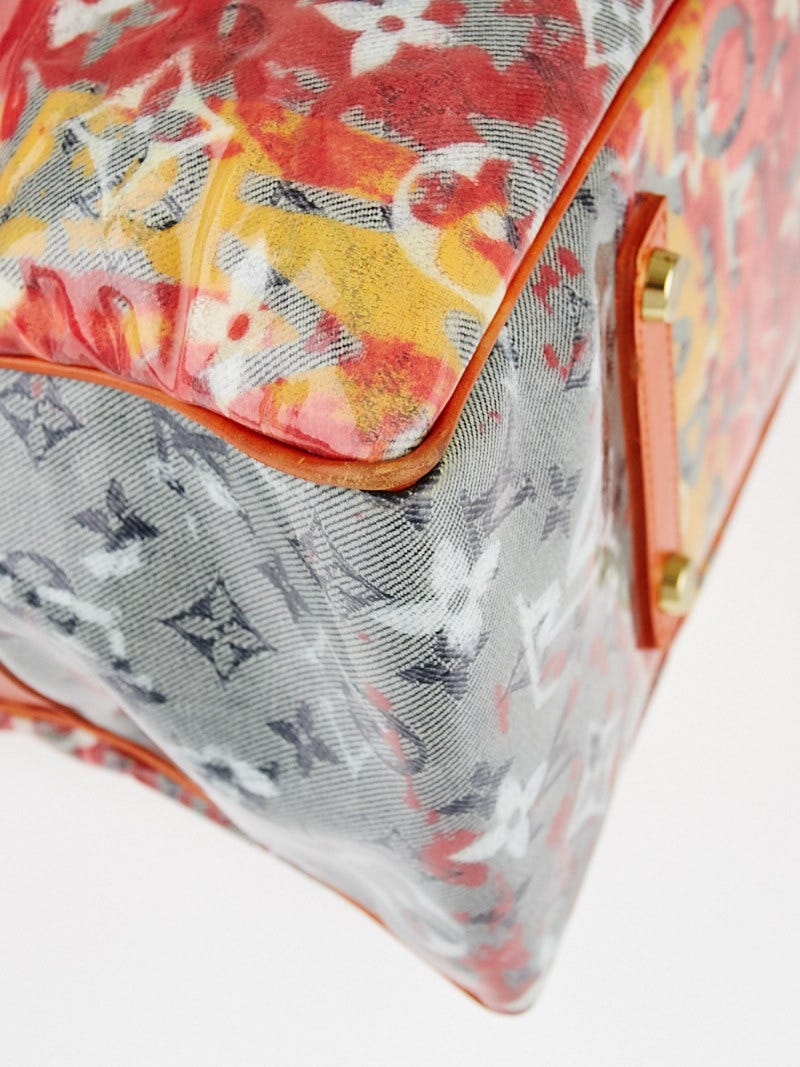 Louis Vuitton Richard Prince Pink Denim Defile Weekender GM Pulp