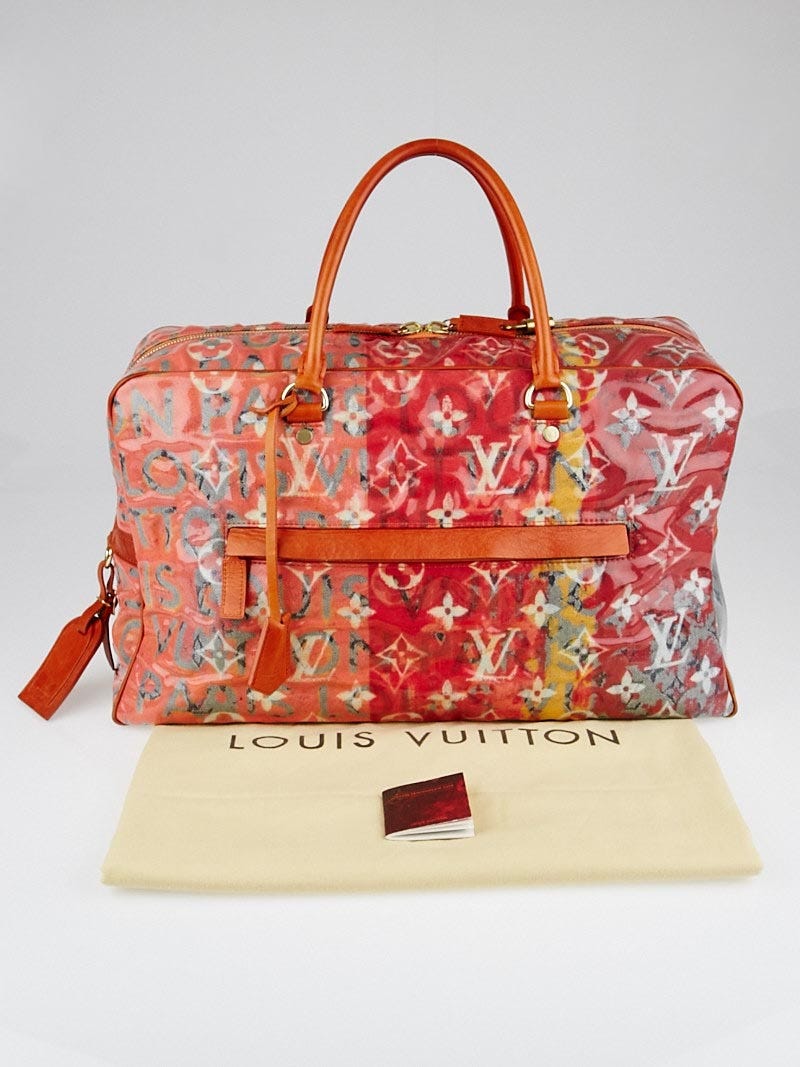 Louis Vuitton Ltd. Ed. Richard Prince Defile Weekender PM en Jaune Denim  Pulp Monogram - BrandCo Paris