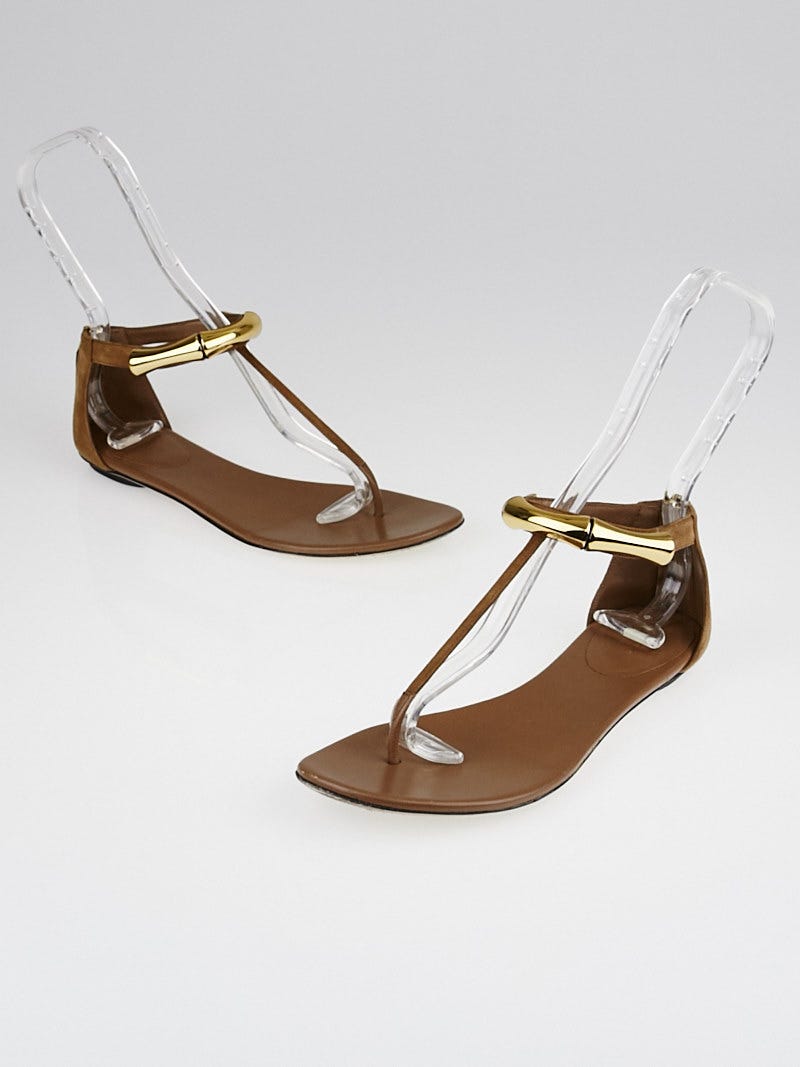 Bamboo ankle strap sandals shop