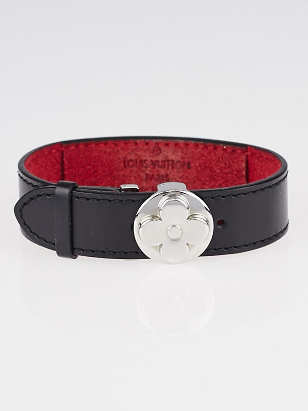 Louis Vuitton Black Leather Wish Bracelet