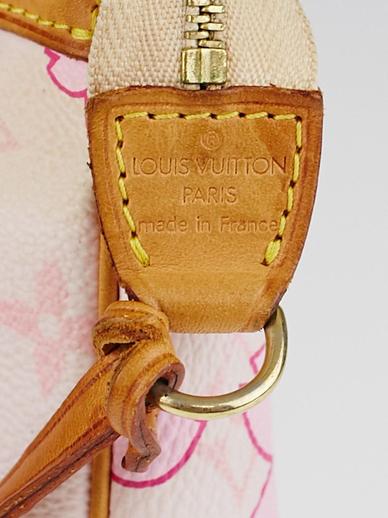 Louis Vuitton Limited Edition Cherry Blossom Monogram Canvas Accessories  Pochette Bag - Yoogi's Closet