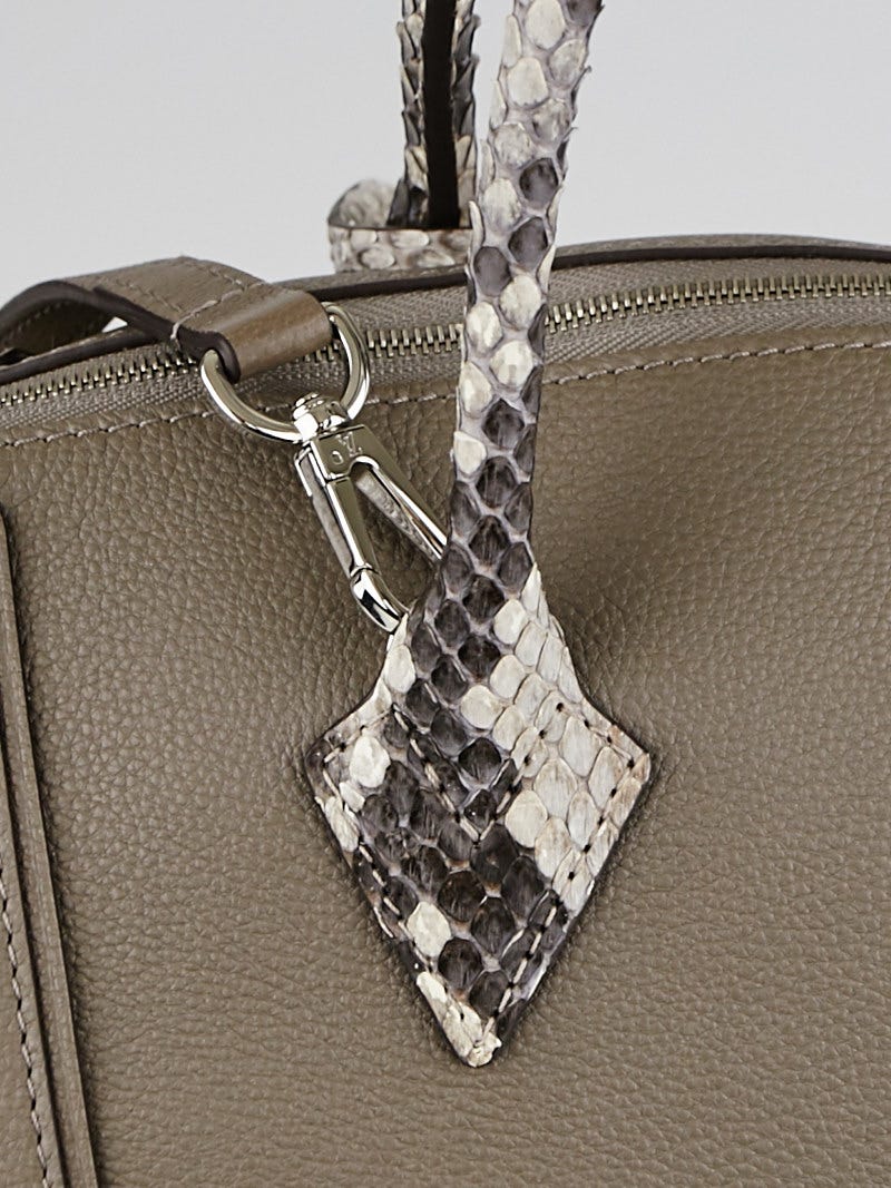 Louis Vuitton Poivre Veau Cachemire Calfskin Leather and Python