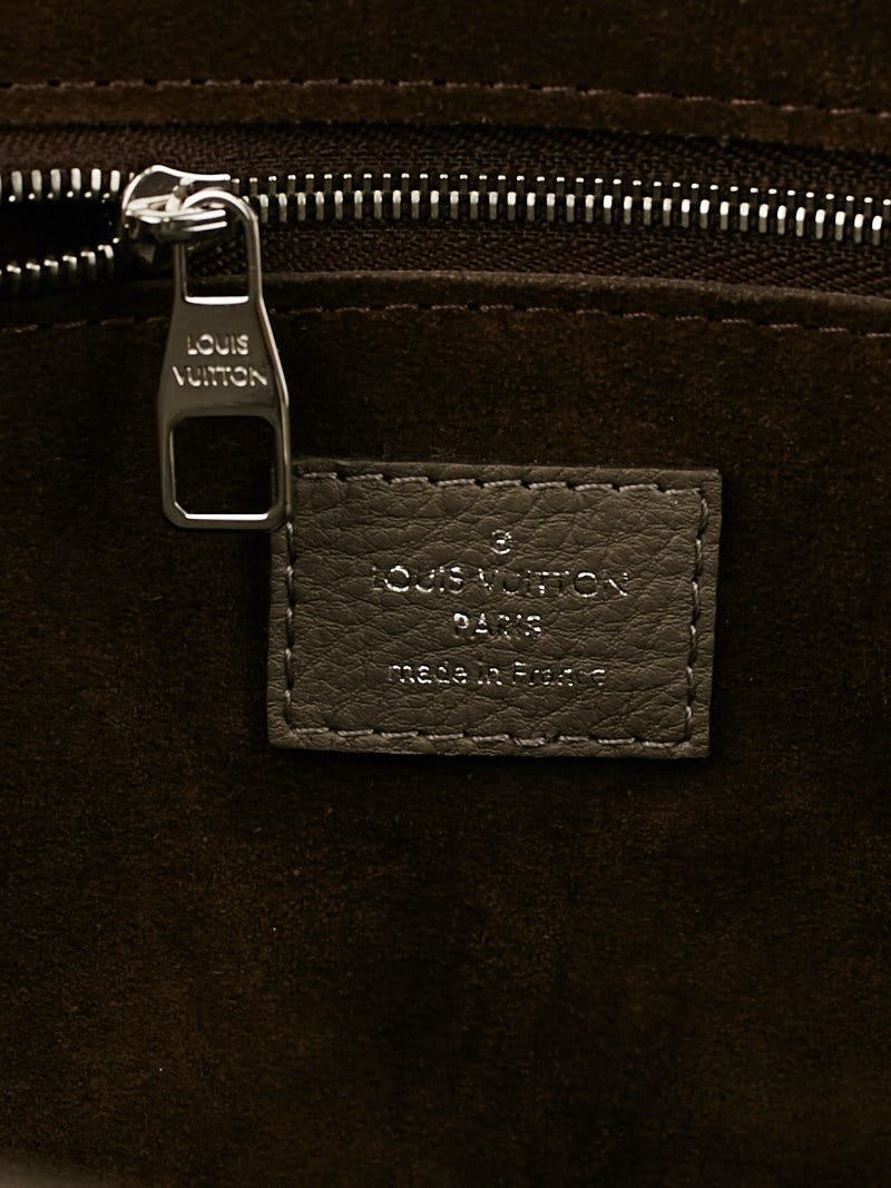 Louis Vuitton Veau Cachemire & Python Soft Lockit MM - Black