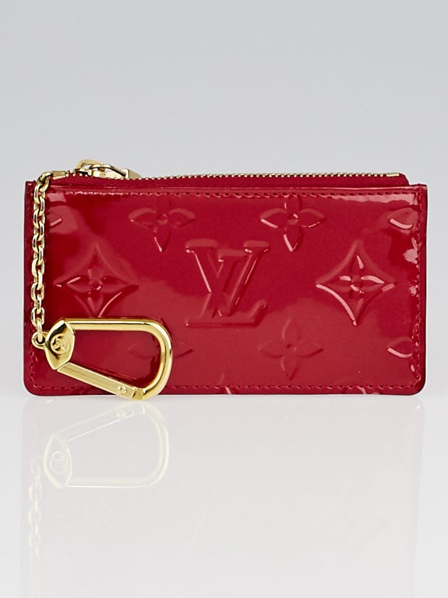 Louis Vuitton Pomme D'Amour Monogram Vernis Pochette Cles Key and Change Holder