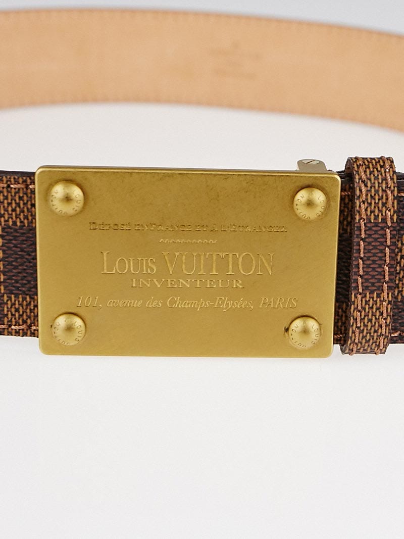 inventeur belt brown gold