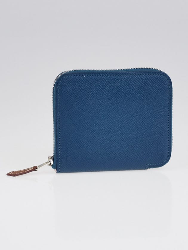 Hermes Colvert Epsom Leather Compact Silk'in Wallet