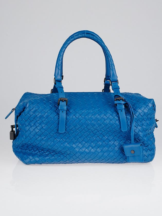 Bottega Veneta Empire Intrecciato Woven Nappa Leather Montaigne Satchel Bag