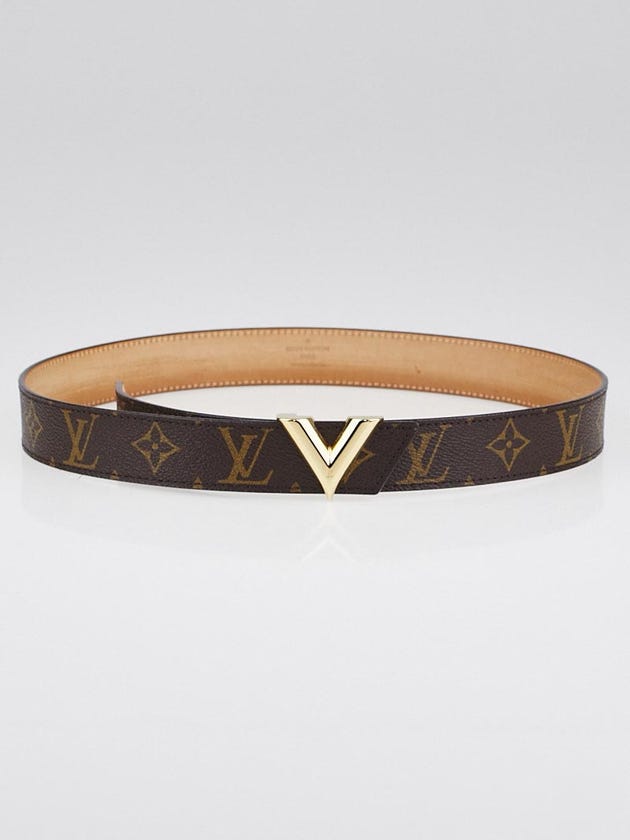 Louis Vuitton Monogram Canvas Essential V 30mm Belt Size 85/34