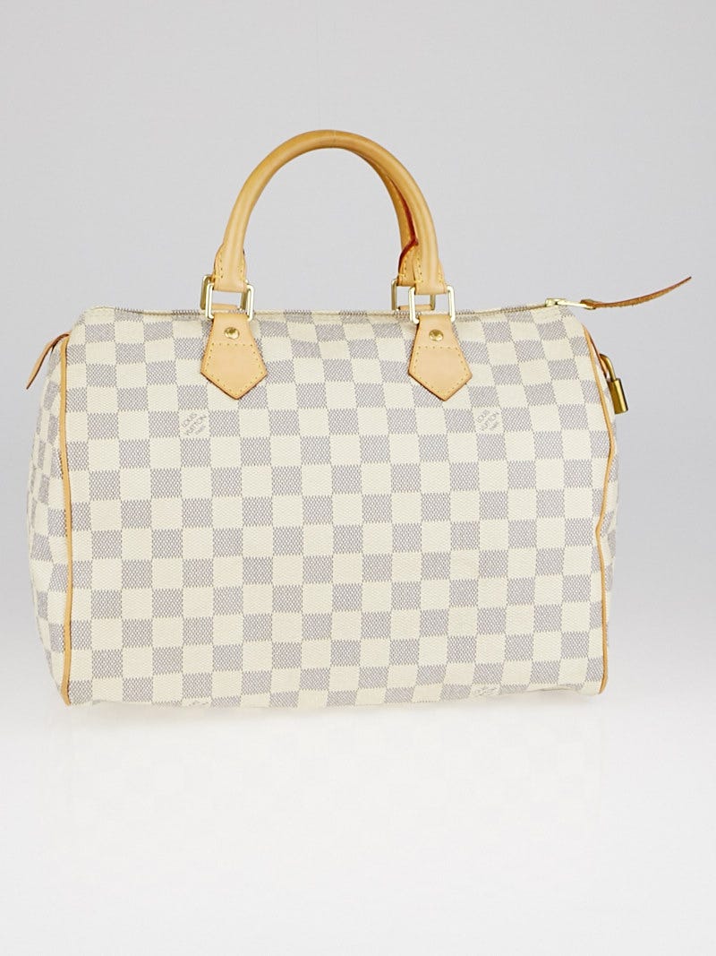Louis Vuitton Damier Azur Canvas Speedy 30 Bag - Yoogi's Closet
