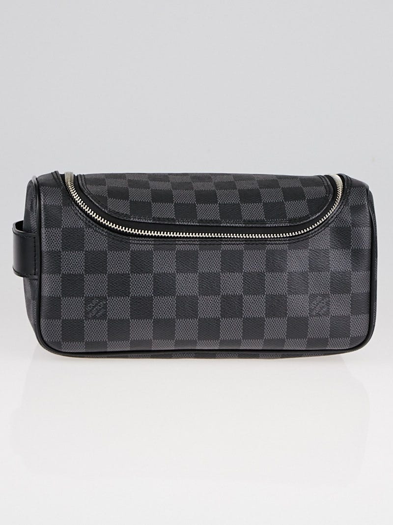 Toiletry Pouch Damier Graphite Canvas in Grey - Travel N47625
