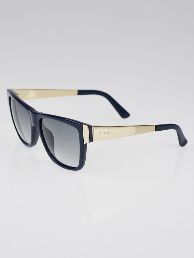 Gucci Blue Gradient Frame Gradient Tint Square Sunglasses-3718/S