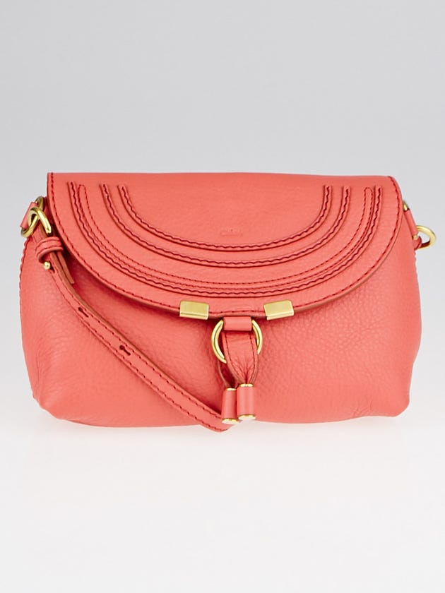 Chloe Paradise Pink Leather Mini Marcie Crossbody Bag