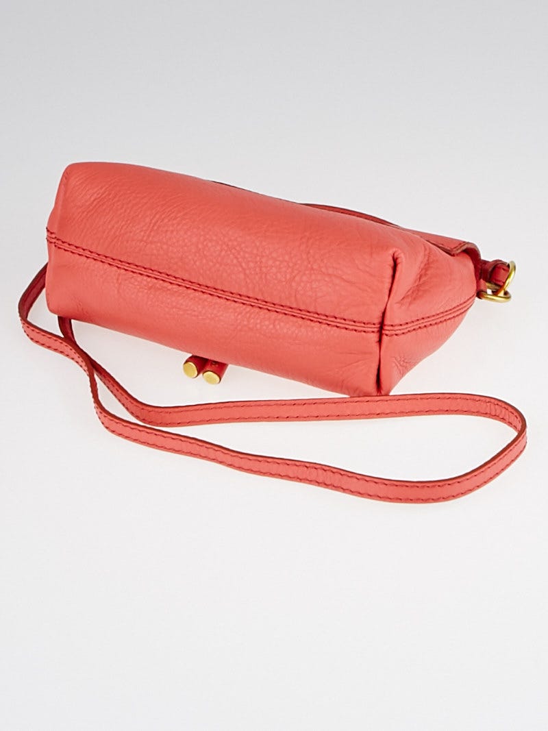 Chloe Paradise Pink Leather Mini Marcie Crossbody Bag - Yoogi's Closet
