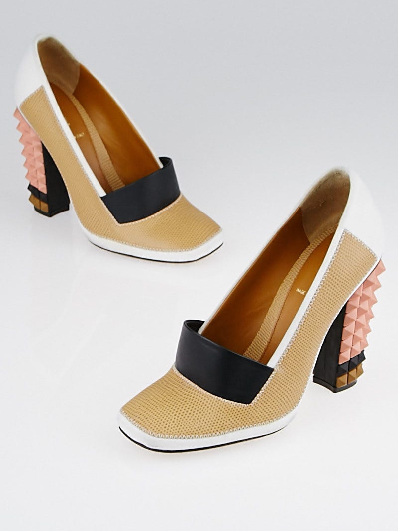 Fendi サンダル スパイク Mule Flower 38/24cm M179