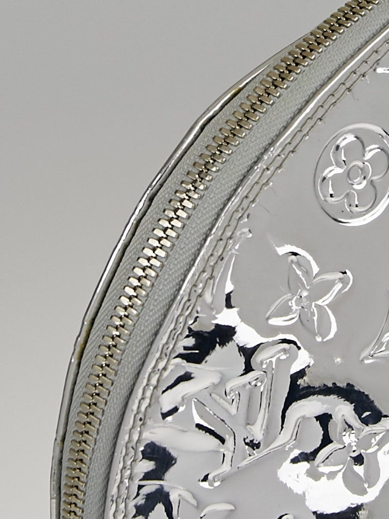 Louis Vuitton Silver PVC Monogram Miroir Alma GM Silver Hardware
