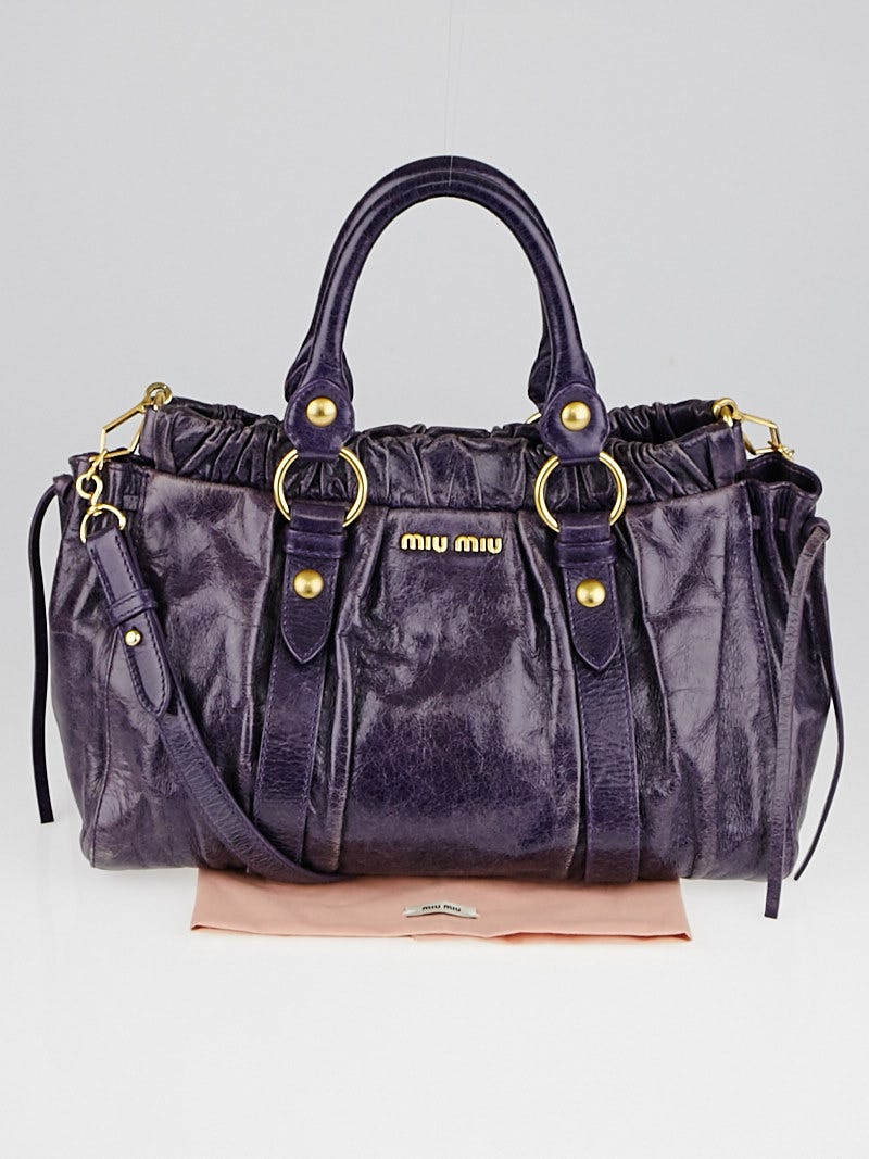 【MIU MIU】CITY LEATHER SHOULDER BAG MIU MIU City Calf Logo Shoulder Bag Black 409918 | FASHIONPHILE