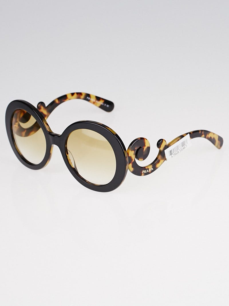 Prada Tortoise Shell Oversized Round Frame Baroque  display picture 3