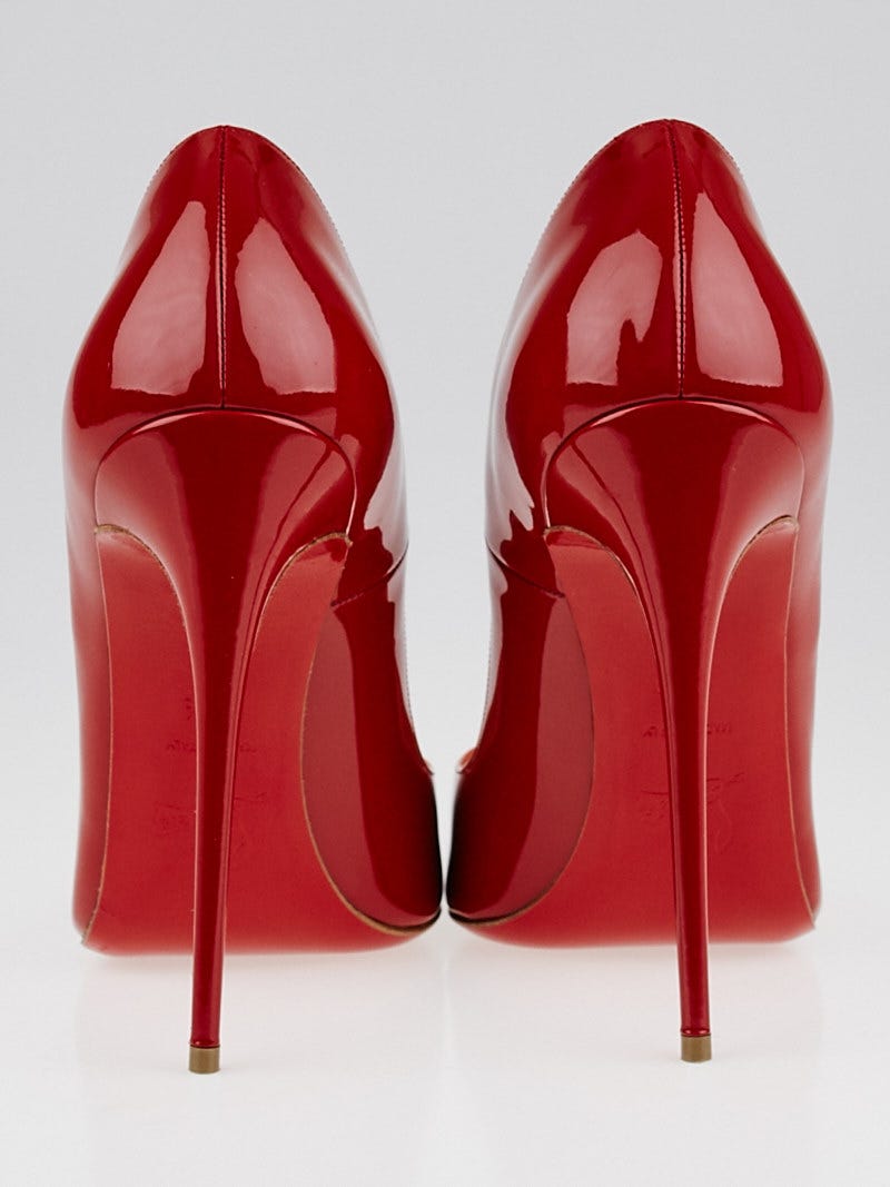 Christian Louboutin Red Patent Leather So Kate 120 Pumps Size 10