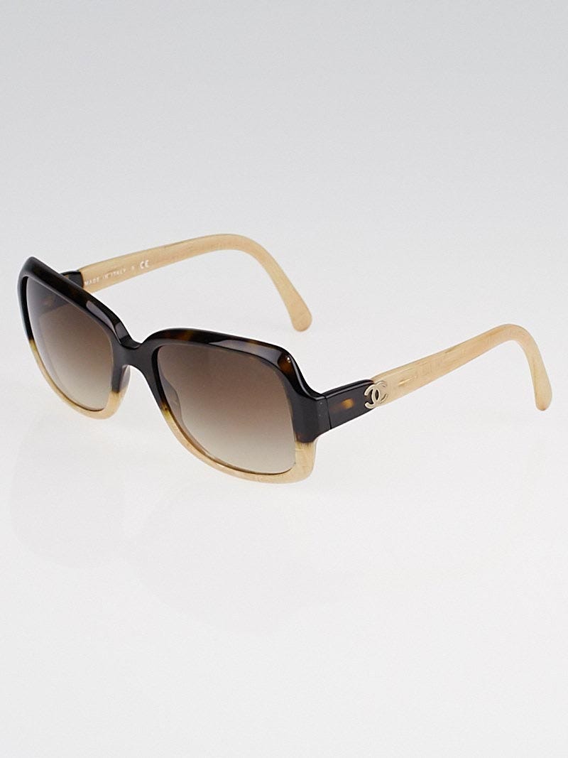 Chanel  Square Sunglasses  Light Tortoise Brown  Chanel Eyewear   Avvenice