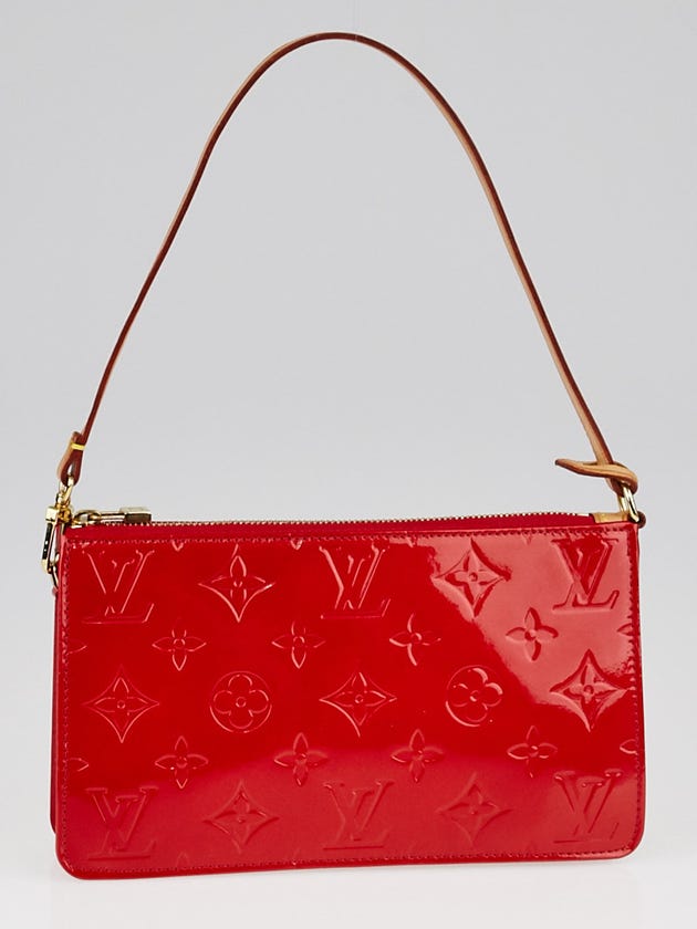 Louis Vuitton Red Monogram Vernis Lexington Pochette Bag