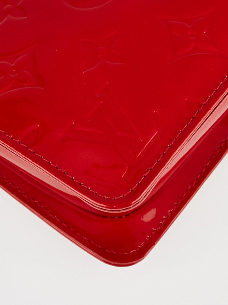 Louis Vuitton Red Monogram Vernis Lexington Pochette Bag | Yoogi's