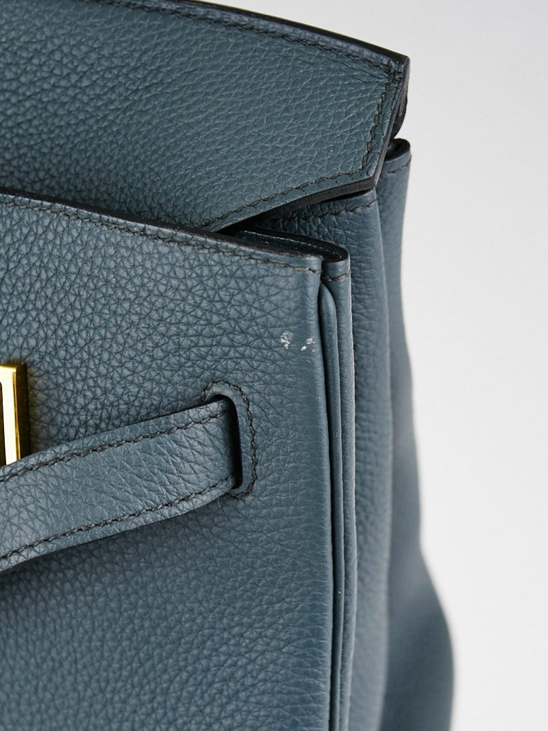Hermes 29cm Bleu Orage Togo Leather Sac A Depeches Messenger Bag - Yoogi's  Closet