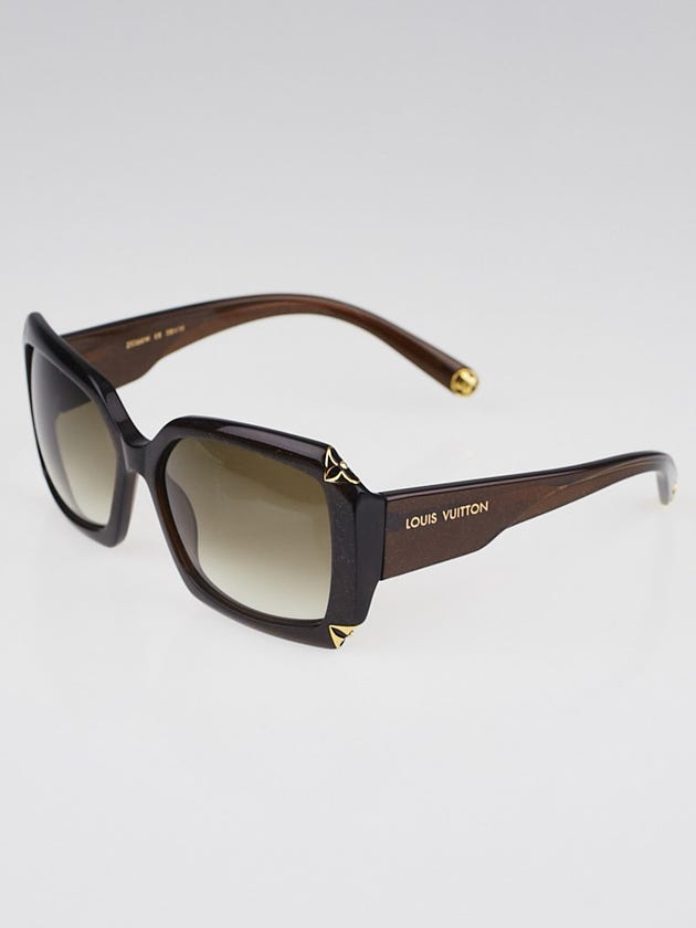 Louis Vuitton Brown Speckling Acetate Frame Hortensia Sunglasses-Z0366W