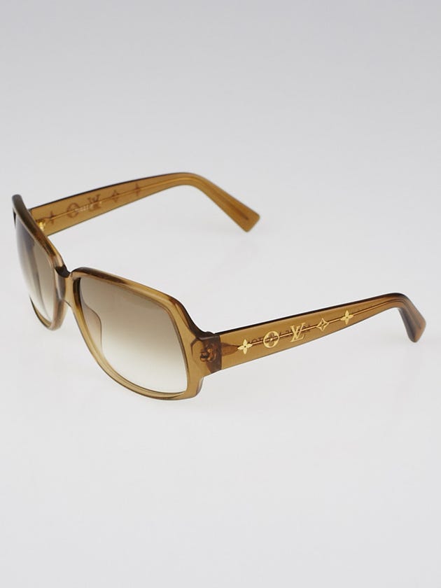 Louis Vuitton Brown Speckling Acetate Frame Obsession Carre Sunglasses-Z0025W