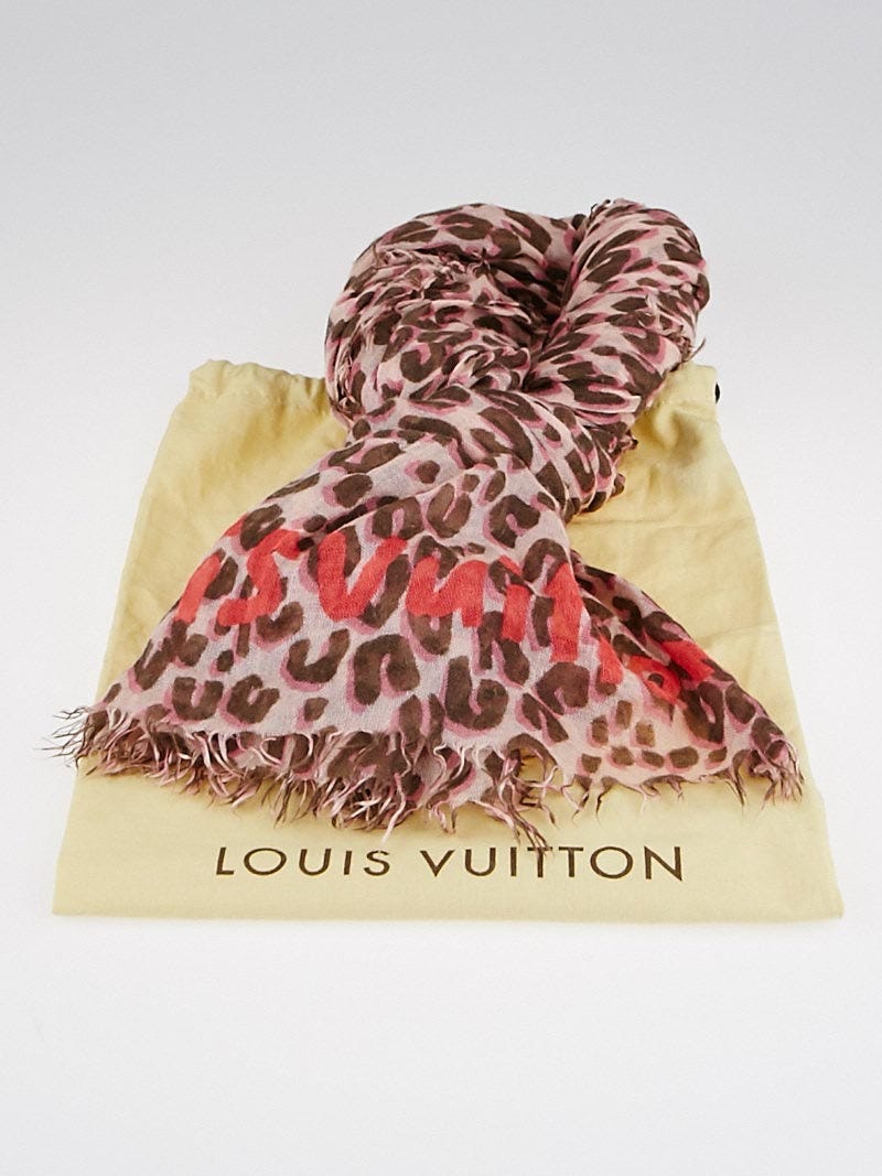 Louis Vuitton - Authenticated Scarf - Silk Brown For Woman, Very Good condition