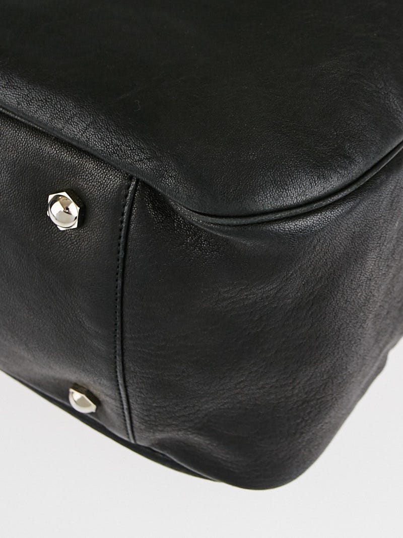 Yves Saint Laurent Black Leather and Stingray Roady Bag
