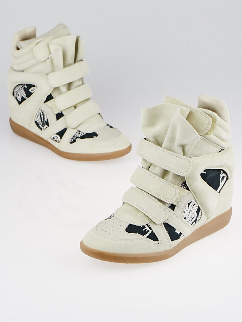 【送料&関税込】Isabel Marant Canvas Sneakers Benkeen canvas sneakers in white - Isabel Marant | Mytheresa