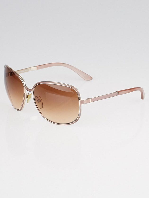 Tom Ford Pink Metal Frame Gradient Tint Delphine Sunglasses-TF117