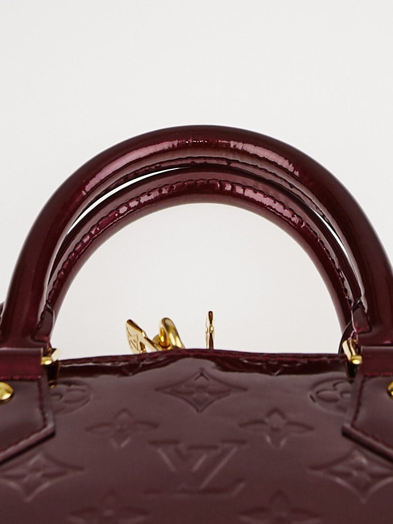 Louis Vuitton Rouge Fauviste Monogram Vernis Alma PM Bag - Yoogi's Closet