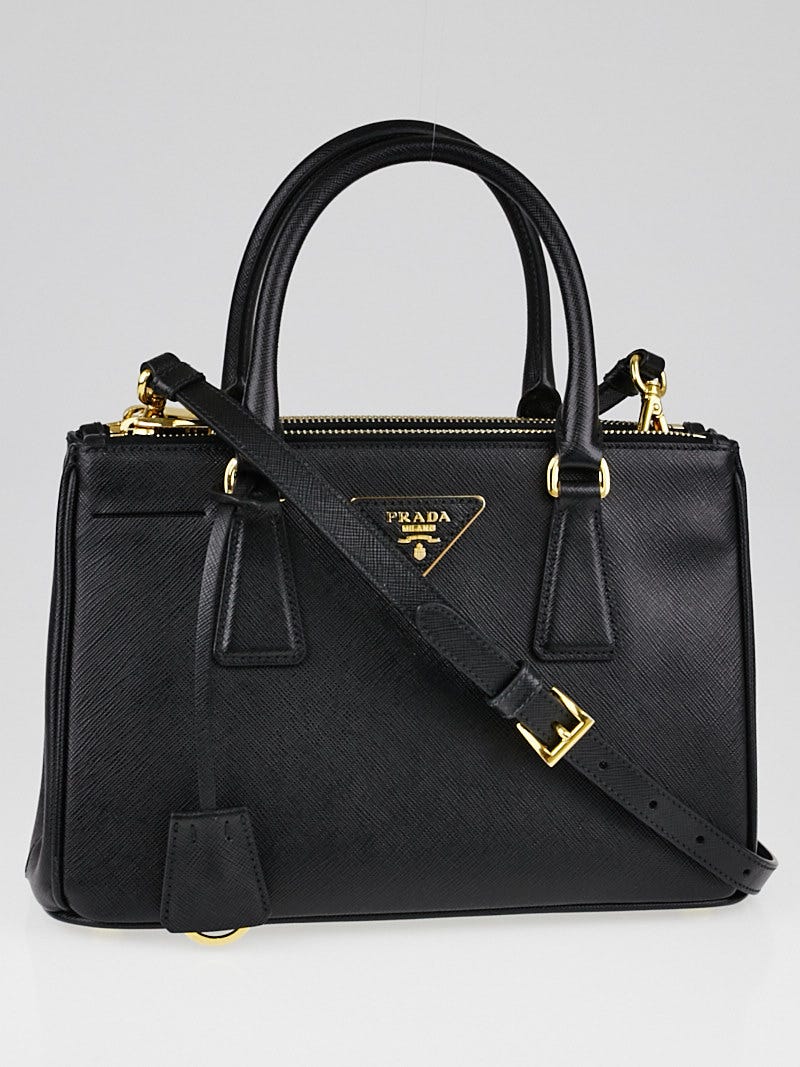Prada Black Saffiano Lux Leather Mini Tote Bag BN2316 - Yoogi's Closet